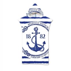 Poncho de Bain Ancre Marine