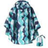 Poncho de Pluie Enfant Vagues Bleues