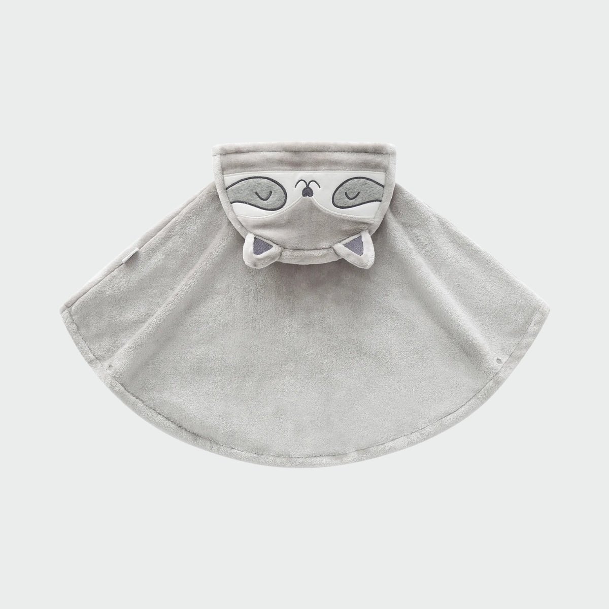 Poncho Enfant Gris Tête de Chat