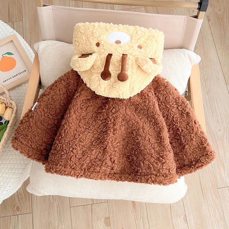 Poncho Enfant Girafe en Peluche