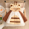 Poncho Enfant Girafe en Peluche
