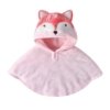 Poncho Enfant Renard Rose
