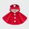 Poncho Enfant Noël Capuche Renne