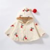 Poncho Enfant Noël Imprimé Rennes