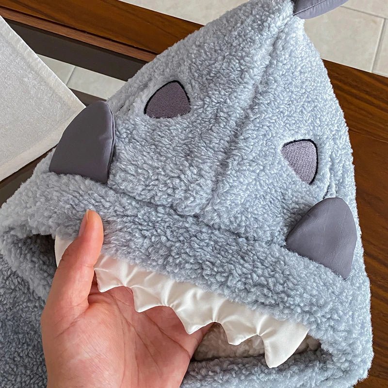 Poncho Bébé Évolutif Requin Bleu