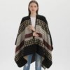 Poncho Femme Motif Pied de Poule