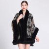 Poncho Femme Maille Ethnique