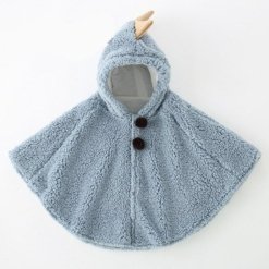 Poncho Garçon Bleu Crête