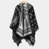 Poncho Homme à Capuche Motif Bandana