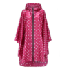 Poncho de Pluie Femme Rose à Pois Blancs