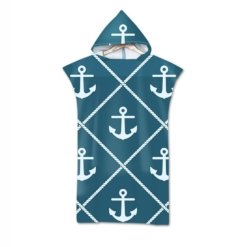 Poncho de Plage Ancre Marine