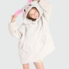 Poncho Plaid Enfant Souris Blanche