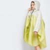 Poncho de Pluie Adulte Jaune et Blanc