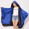 Poncho de Pluie Femme Bleu et Noir