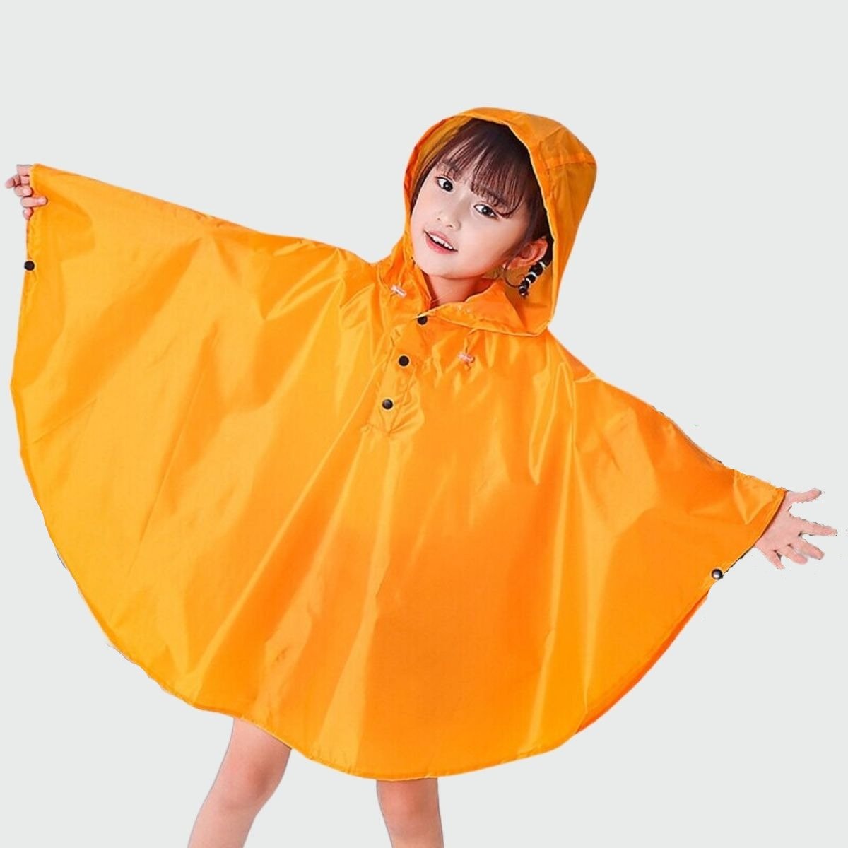 Poncho de Pluie Enfant Orange