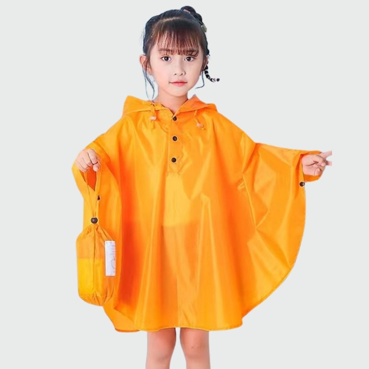 Poncho de Pluie Enfant Orange