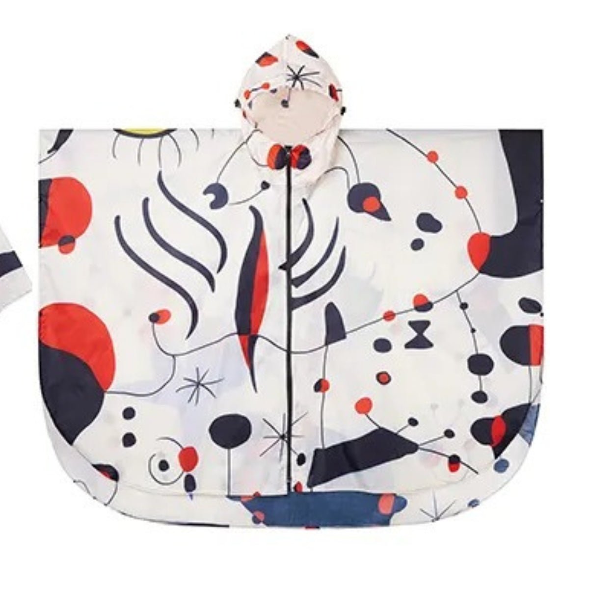 Poncho de Pluie Femme Blanc Artistique