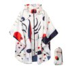 Poncho de Pluie Femme Blanc Artistique