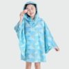Poncho de Pluie Fille Bleu Dégradé
