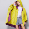 Poncho de Pluie Femme Jaune et Violet