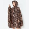 Poncho de Pluie Femme Léopard