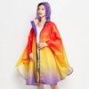 Poncho de Pluie Femme Tricolore