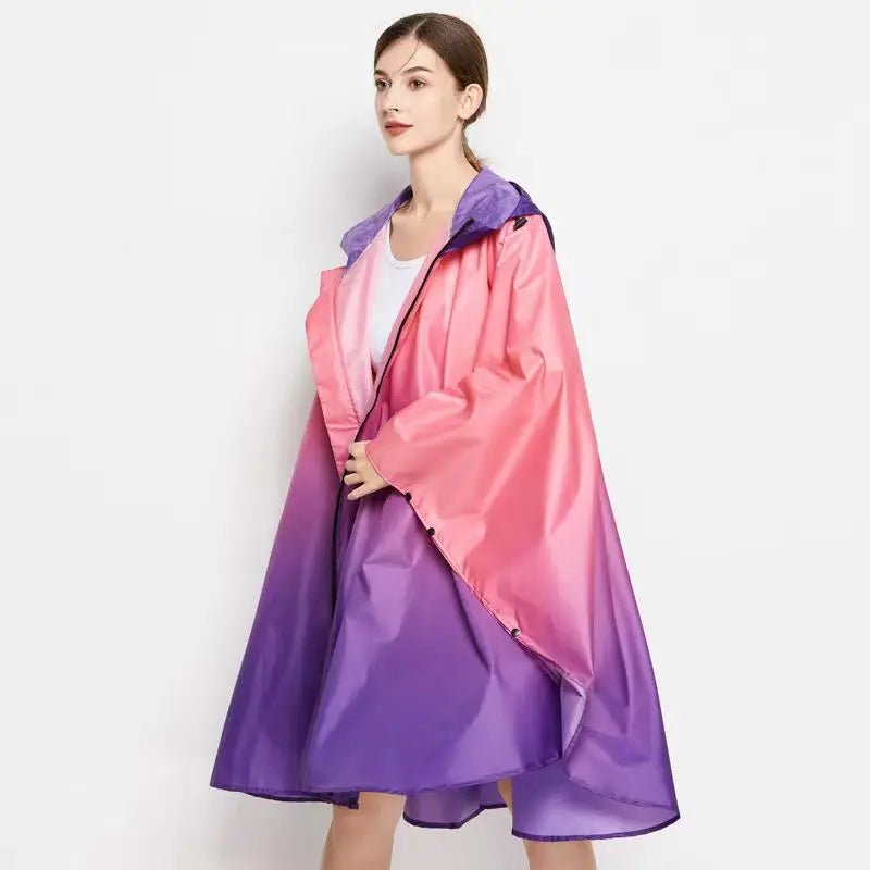 Poncho de Pluie Femme Tricolore