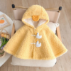 Poncho Bébé Canard Jaune Sherpa