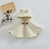 Poncho Enfant Hiver Beige Ours