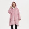 Poncho Polaire Femme Zippé à Capuche