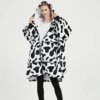 Poncho Polaire Femme Vache Zippé