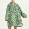 Poncho Polaire Femme Camouflage Vert