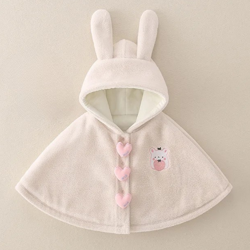 Poncho Polaire Fille Lapin