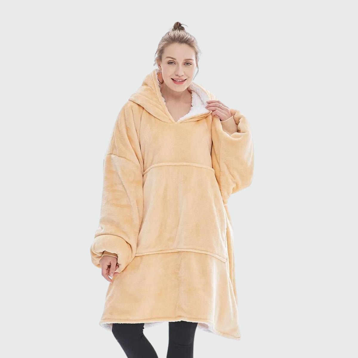 Poncho Polaire Hiver Femme Uni