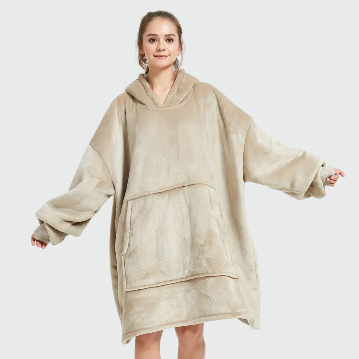 Poncho Polaire Hiver Femme Uni