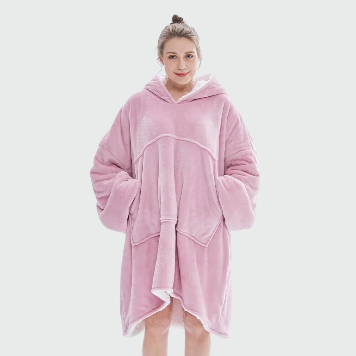 Poncho Polaire Hiver Femme Uni
