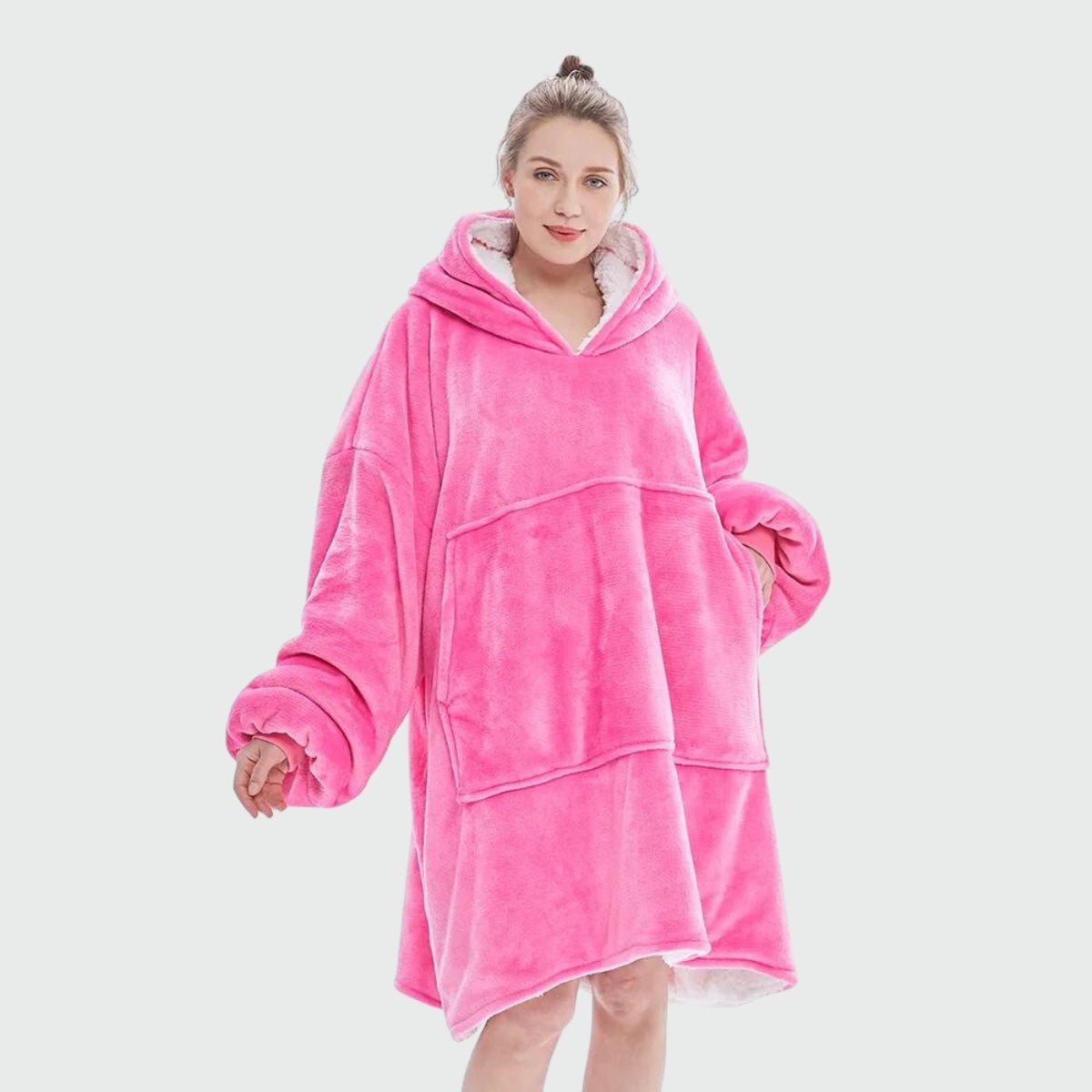 Poncho Polaire Hiver Femme Uni