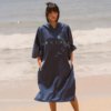 Poncho de Surf Marin Bleu