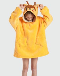 Sweat Plaid Enfant Cerf Jaune