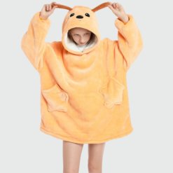 Sweat Plaid Chien Jaune pour Enfant