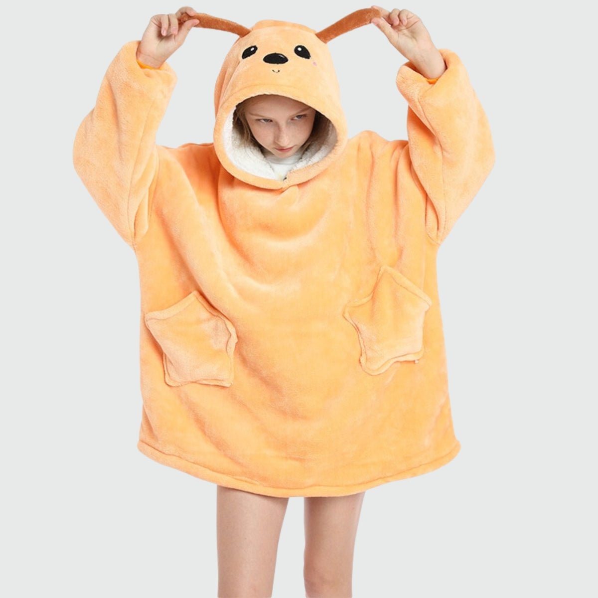 Sweat Plaid Chien Jaune pour Enfant